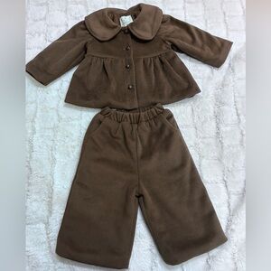 Miss Perfect Girls Brown Two-Piece Outfit Set – Size 90 (Fits 2T )